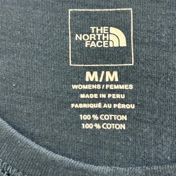 The North Face Blue Long Sleeve Floral Tee Size M - Picture 4 of 8